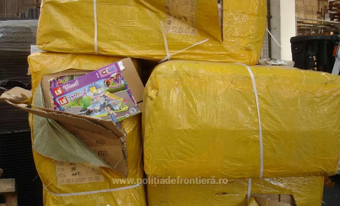 Mii de bunuri contrafăcute, cu destinația Argeș, confiscate de polițiștii de frontieră