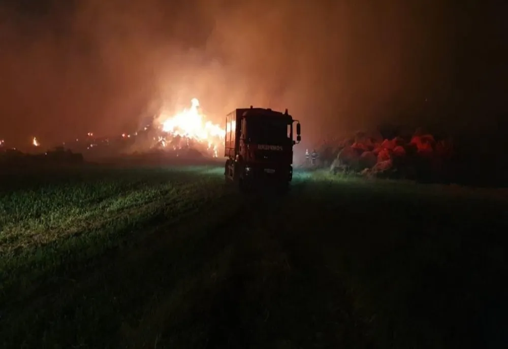 Pompierii militari pot aplica amenzi de până la 2500 de lei pentru arderea resturilor vegetale, fără întrunirea condiţiilor legale