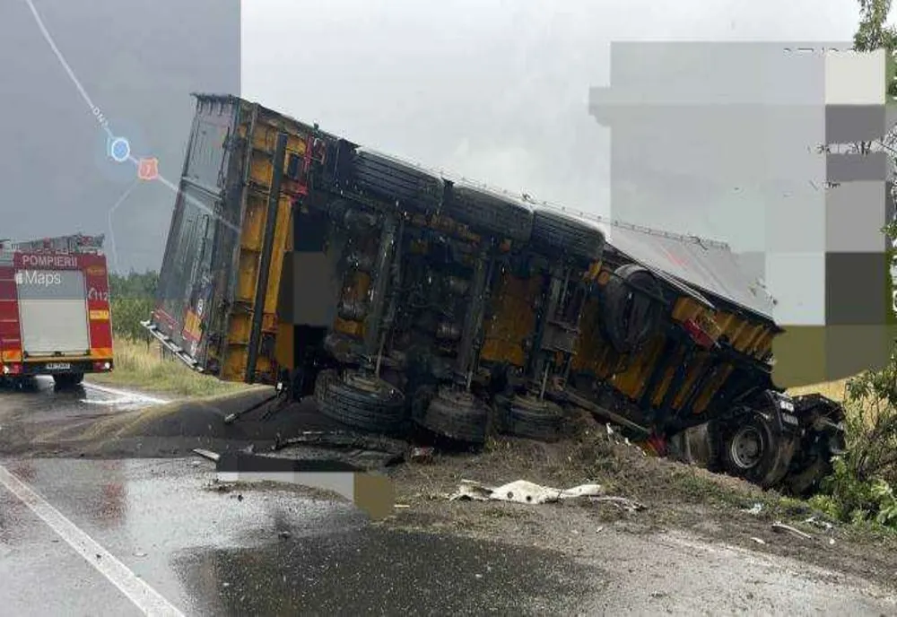 Accident cu două Tir-uri la Morărești