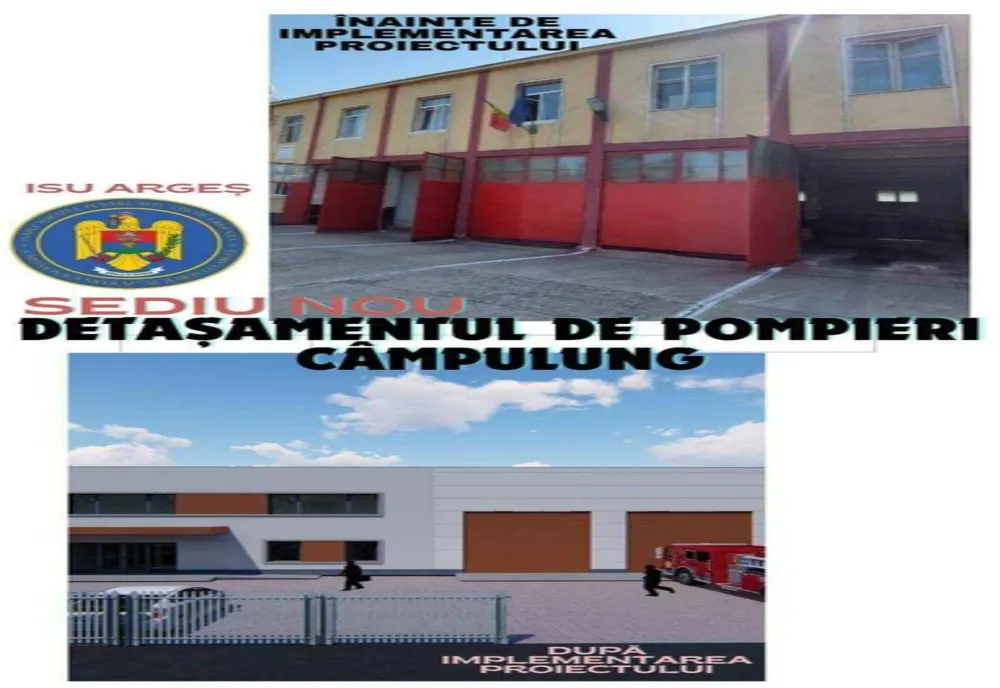 PROIECTUL DE DEMOLARE ȘI RECONSTRUCȚIE A SEDIILOR DETAȘAMENTELOR DE POMPIERI ÎN CÂMPULUNG ȘI BRADU