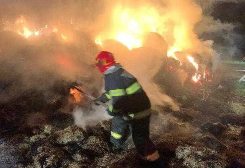 INCENDII DEVASTATOARE ÎN ARGEȘ: OPT FOCARE STINSE, O SUPRAFAȚĂ DE 31.400 MP AFECTATĂ ȘI O VICTIMĂ