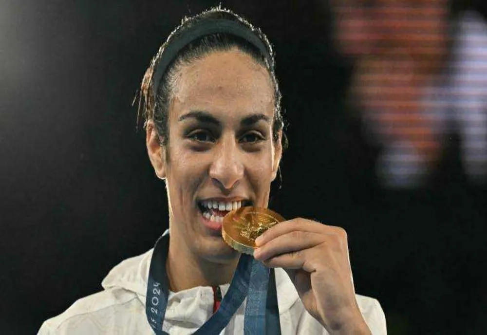 IMANE KHELIF, PUGILISTA ALGERIANĂ, CÂȘTIGĂ AURUL OLIMPIC