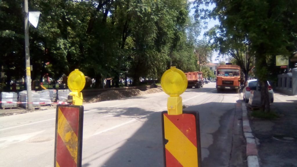 Circulația închisă pe o stradă din Pitești! Lucrările ar trebui încheiate vineri