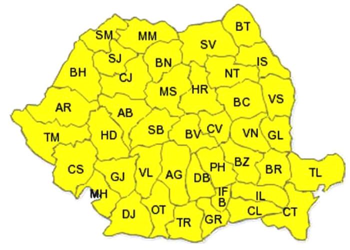 Nu scăpăm de vremea rea! Cod galben de ploi, vânt şi vijelii