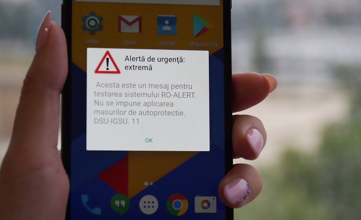 Teste RO-ALERT! Vor fi transmise mesaje pe telefon