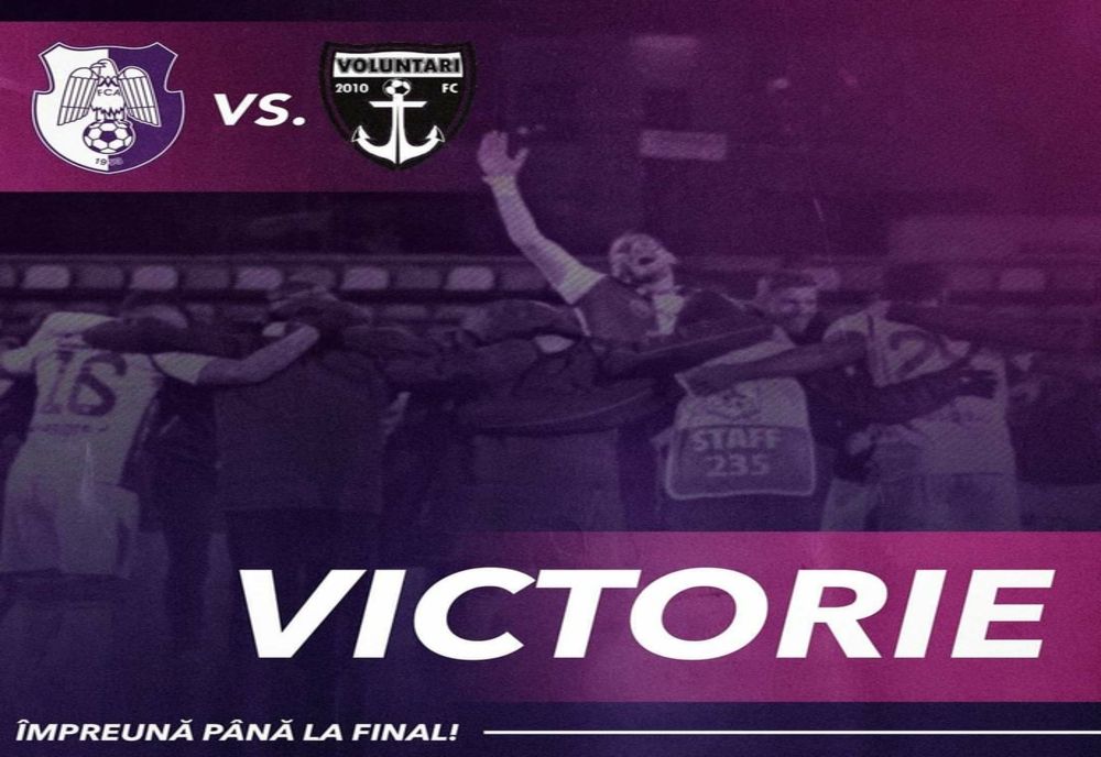 FC Argeş a învins FC Voluntari cu 3- 0, în Trivale