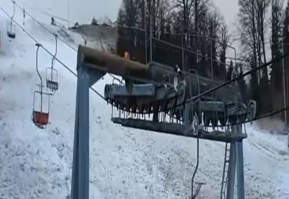 Camera de control a celui mai înalt telescaun din stațiunea Straja a fost vandalizată