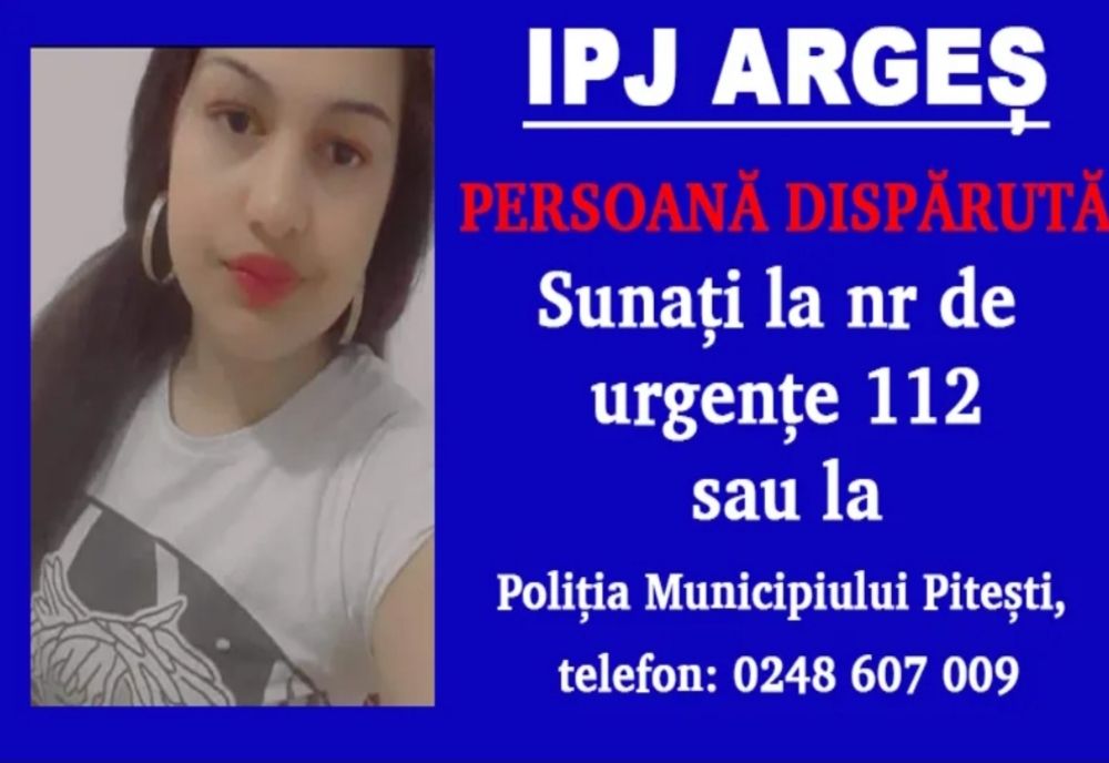 Minoră căutată. Persoanele care pot oferi informații sunt rugate să se adreseze celei mai apropiate unități de poliție