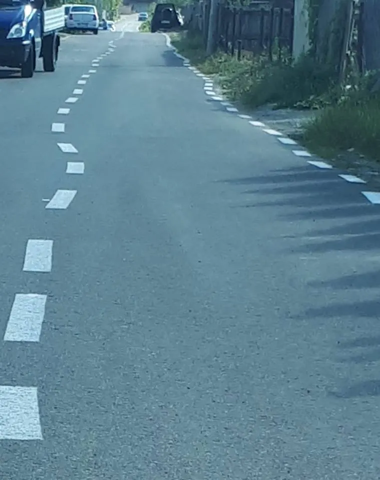 marcaj rutier trasat de Dorel la Pitesti