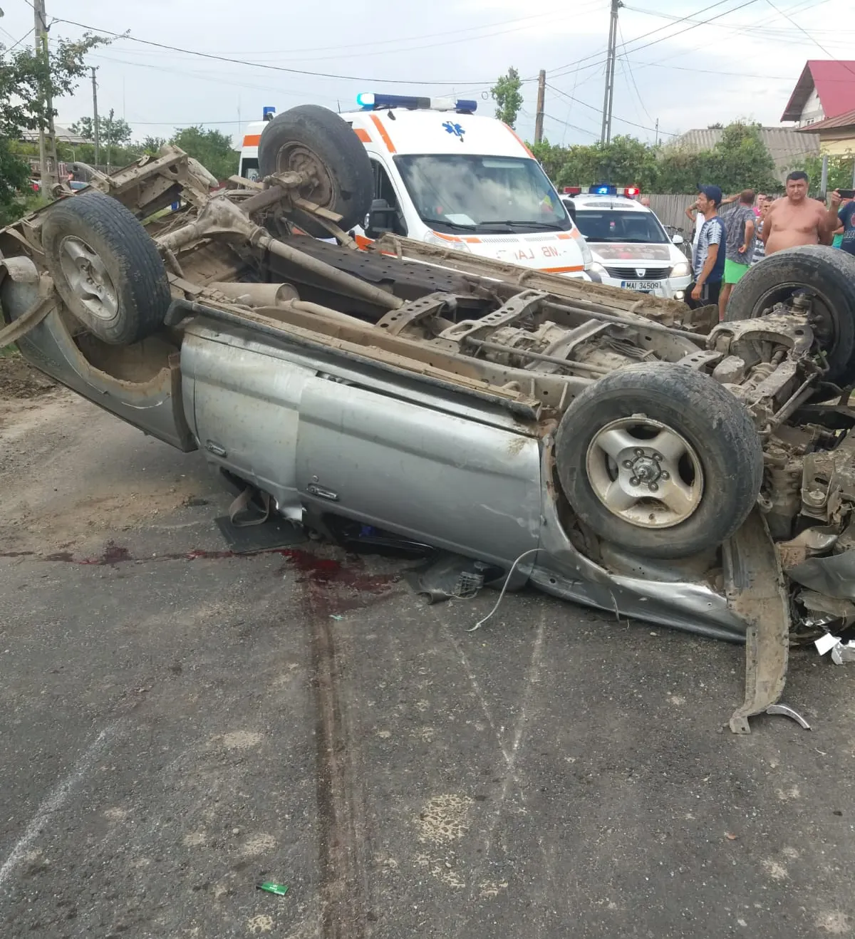 Accident provocat de un sofer beat la Teiu 1