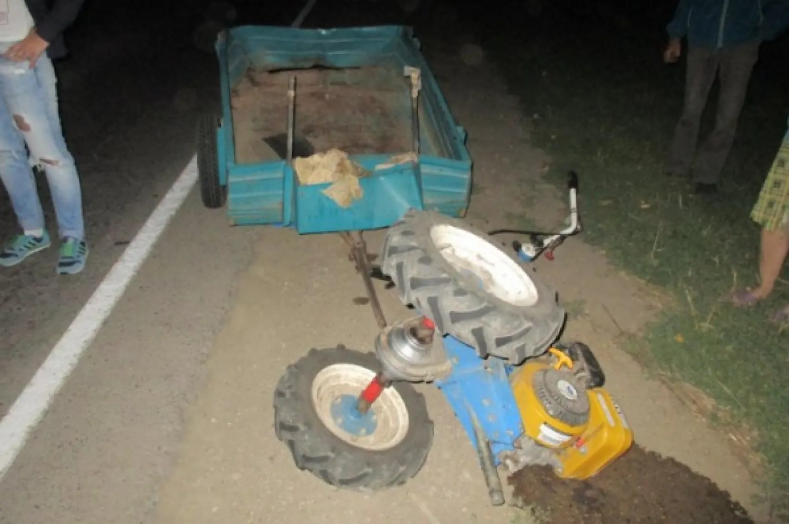 Accident mortal la Dobresti unde un BMW a lovit un motocultor
