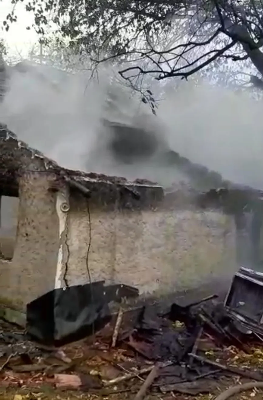 bărbat carbonizat