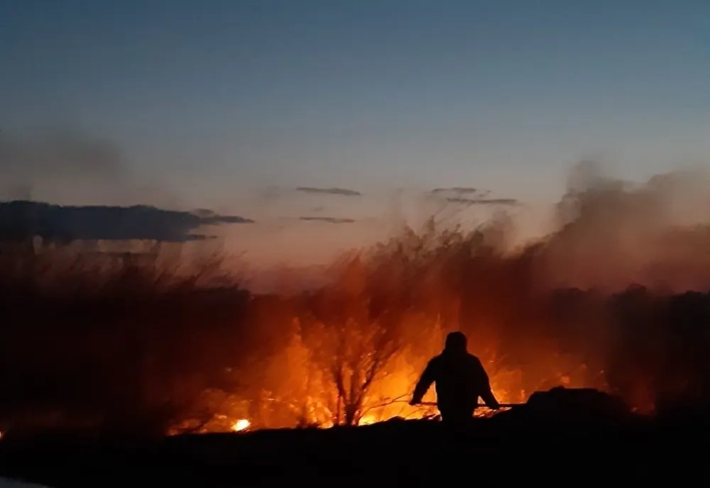 17 incendii de vegetație până la această oră in Argeș