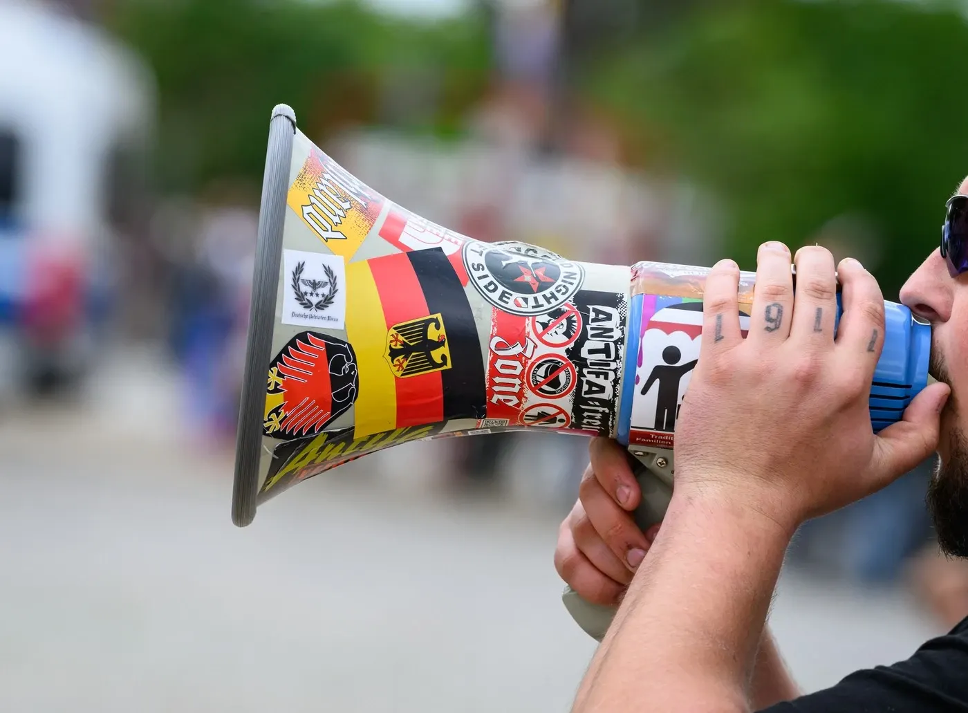 Miting al unei formatiuni extremiste in Germania (Profimedia)