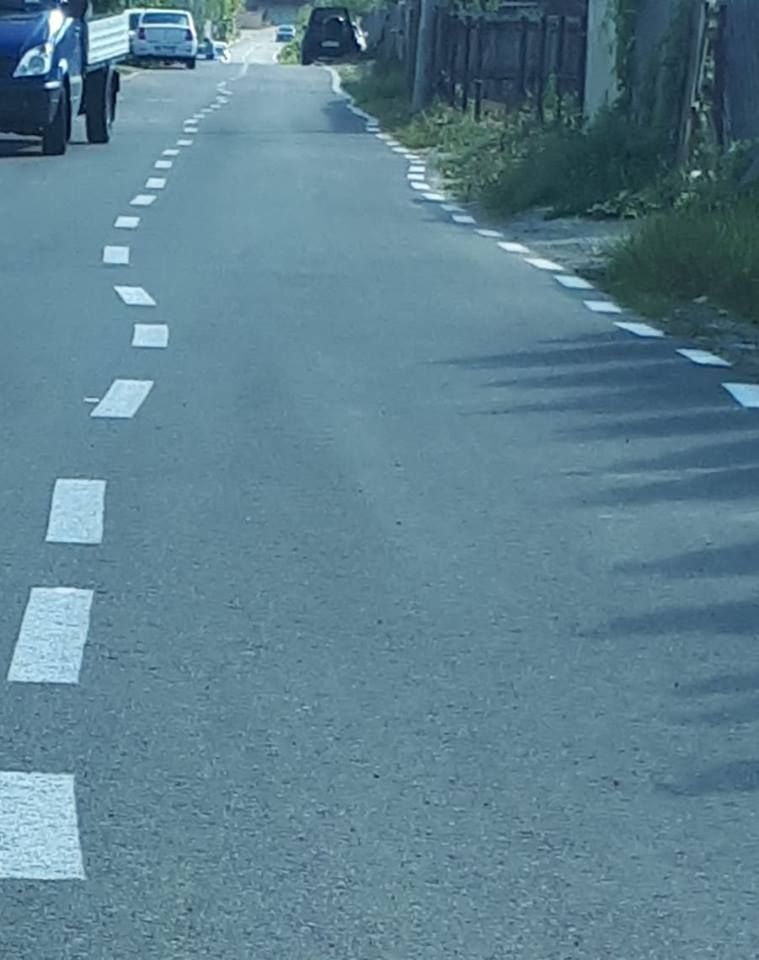 marcaj rutier trasat de Dorel la Pitesti