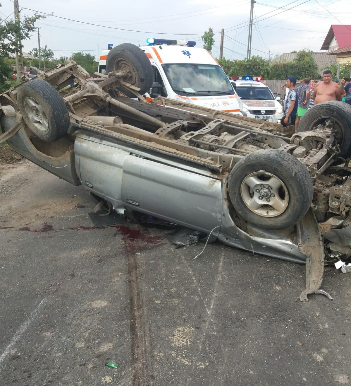 Accident provocat de un sofer beat la Teiu 1