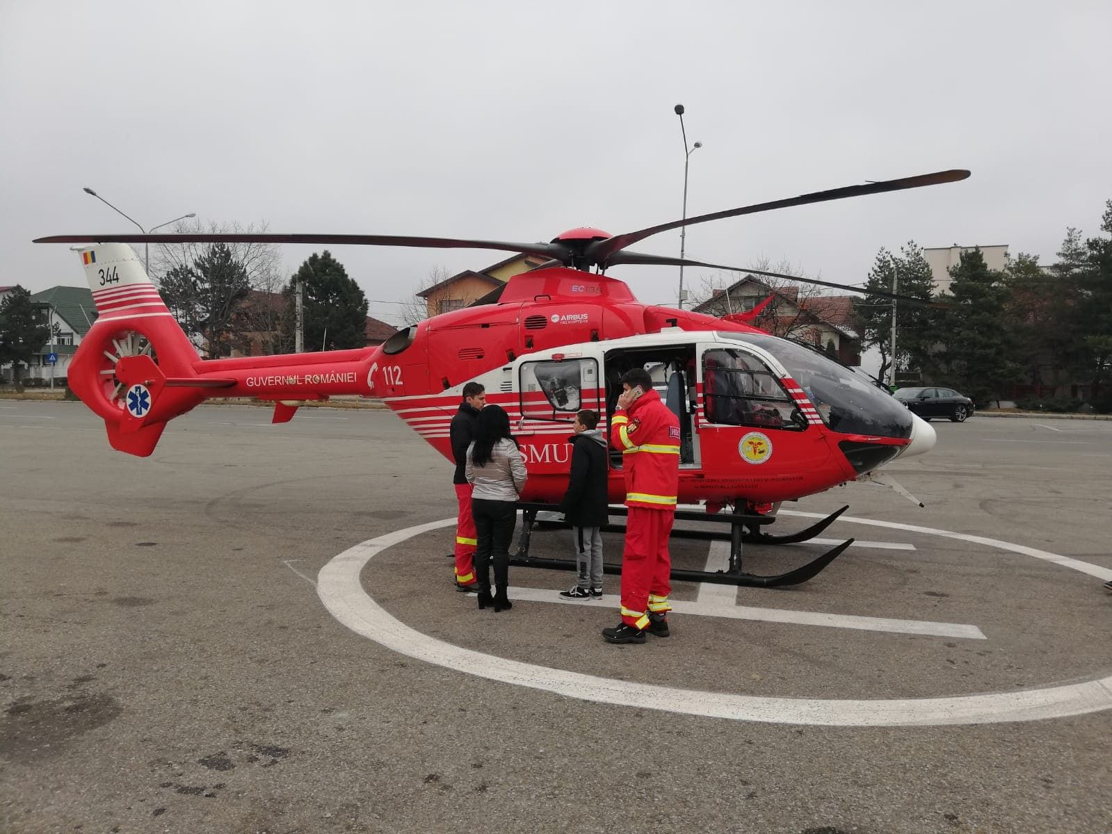 Asistenta medicala arsa a fost dusa cu elicopterul la Timisoara.1