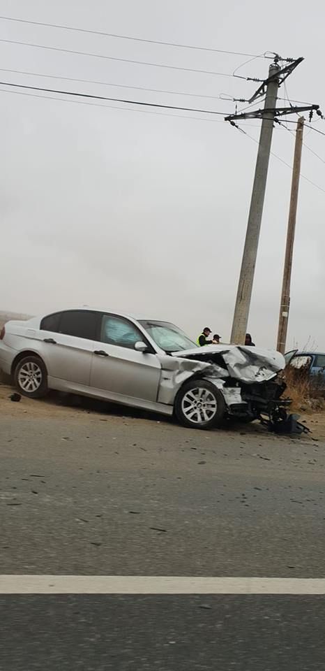 BMW-ul a fost avariat in partea din fata