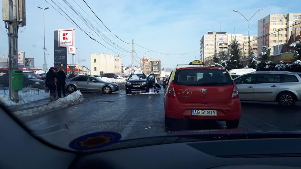 A blocat traficul din cauza unui incident