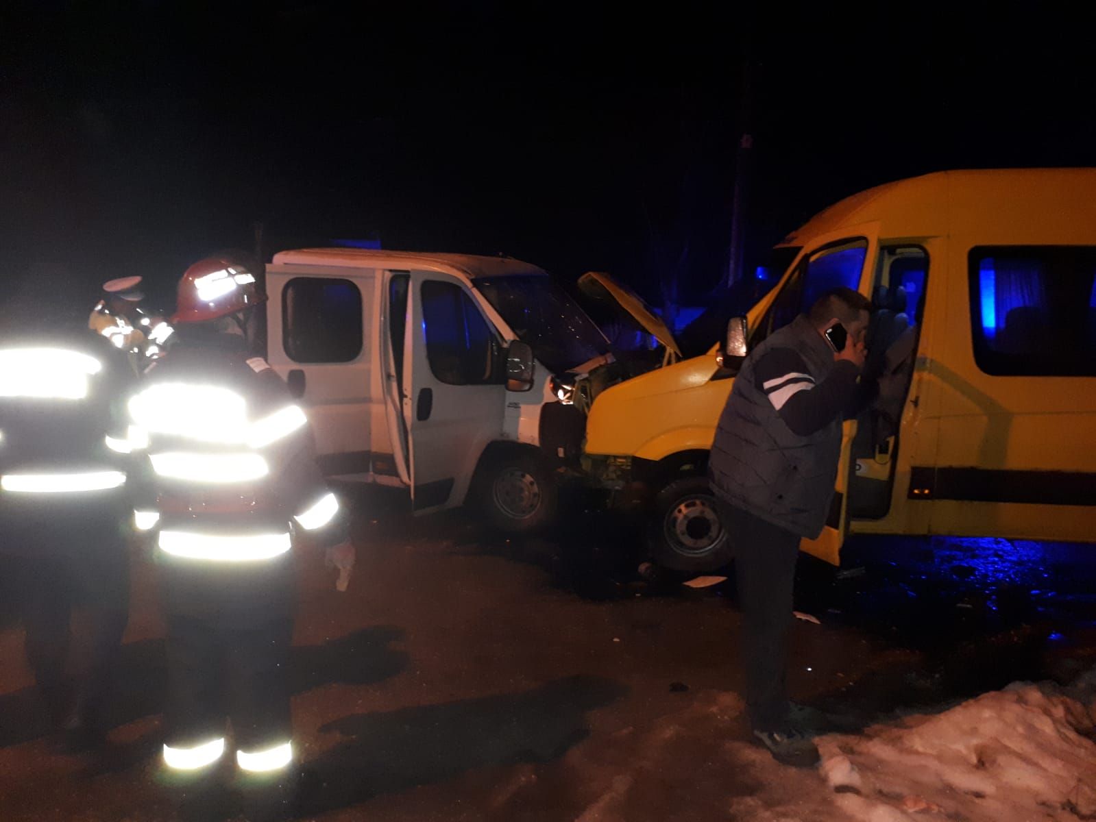 Accident din cauza poleiului la Topoloveni 1