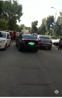 incident inainte de intrarea la BAC1