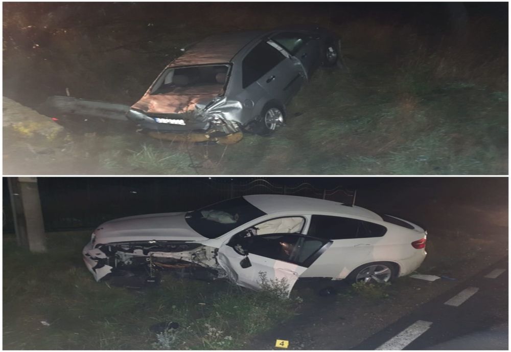 Impact frontal între două autoturisme, la Băiculești. Tată șii fiică, răniți