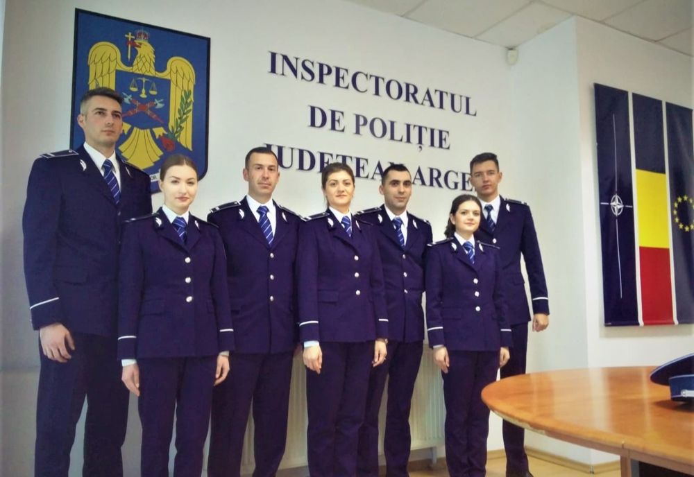 La IPJ Argeş au fost repartizaţi şapte poliţişti noi!