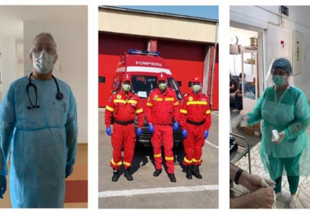 O fundație a donat spitalelor, viziere făcute de voluntari!