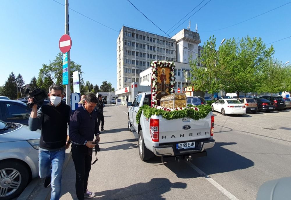 Video-Racla Sfintei Filoteia, la spitalele din Argeș