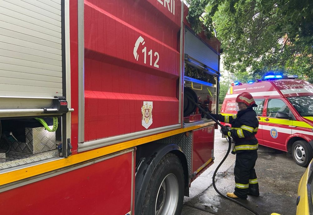 Incendiu în Pitești