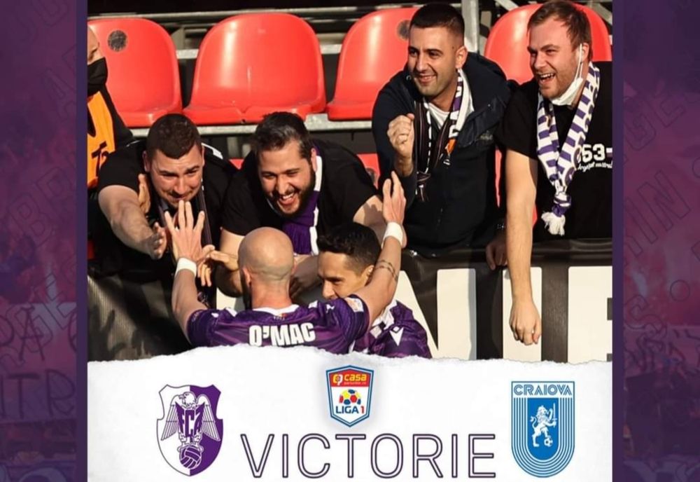 FC Argeș a învins CS Universitatea Craiova