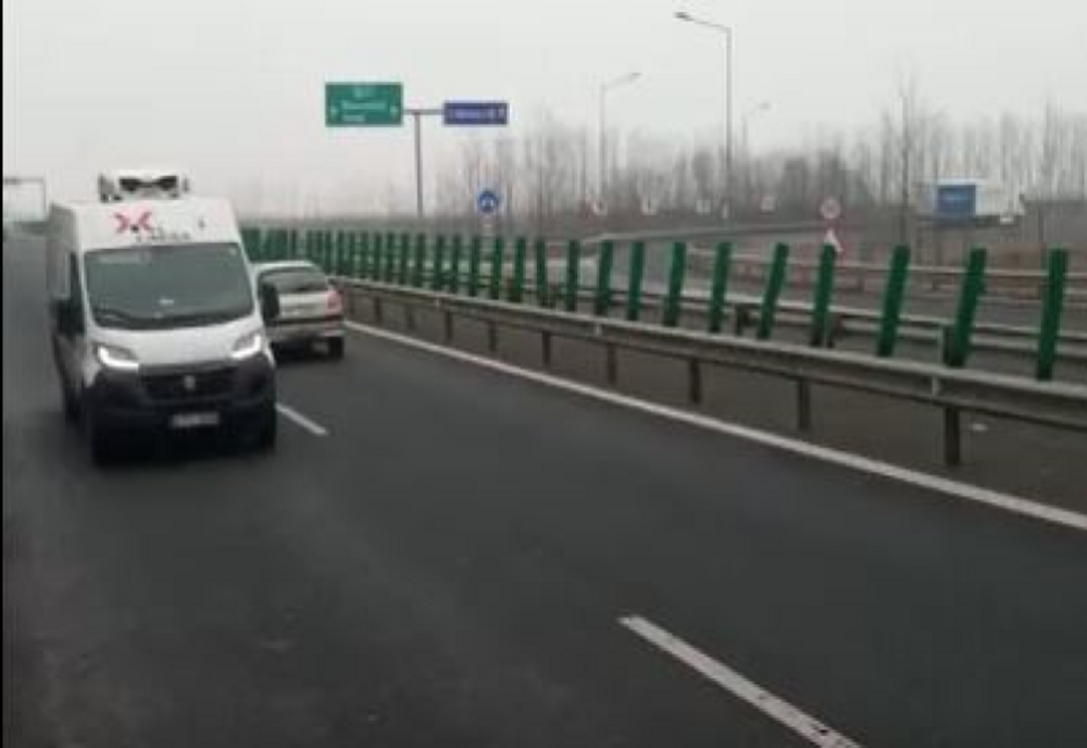 O şoferiţă a mers patru kilometri pe contrasens și a provocat un incident rutier
