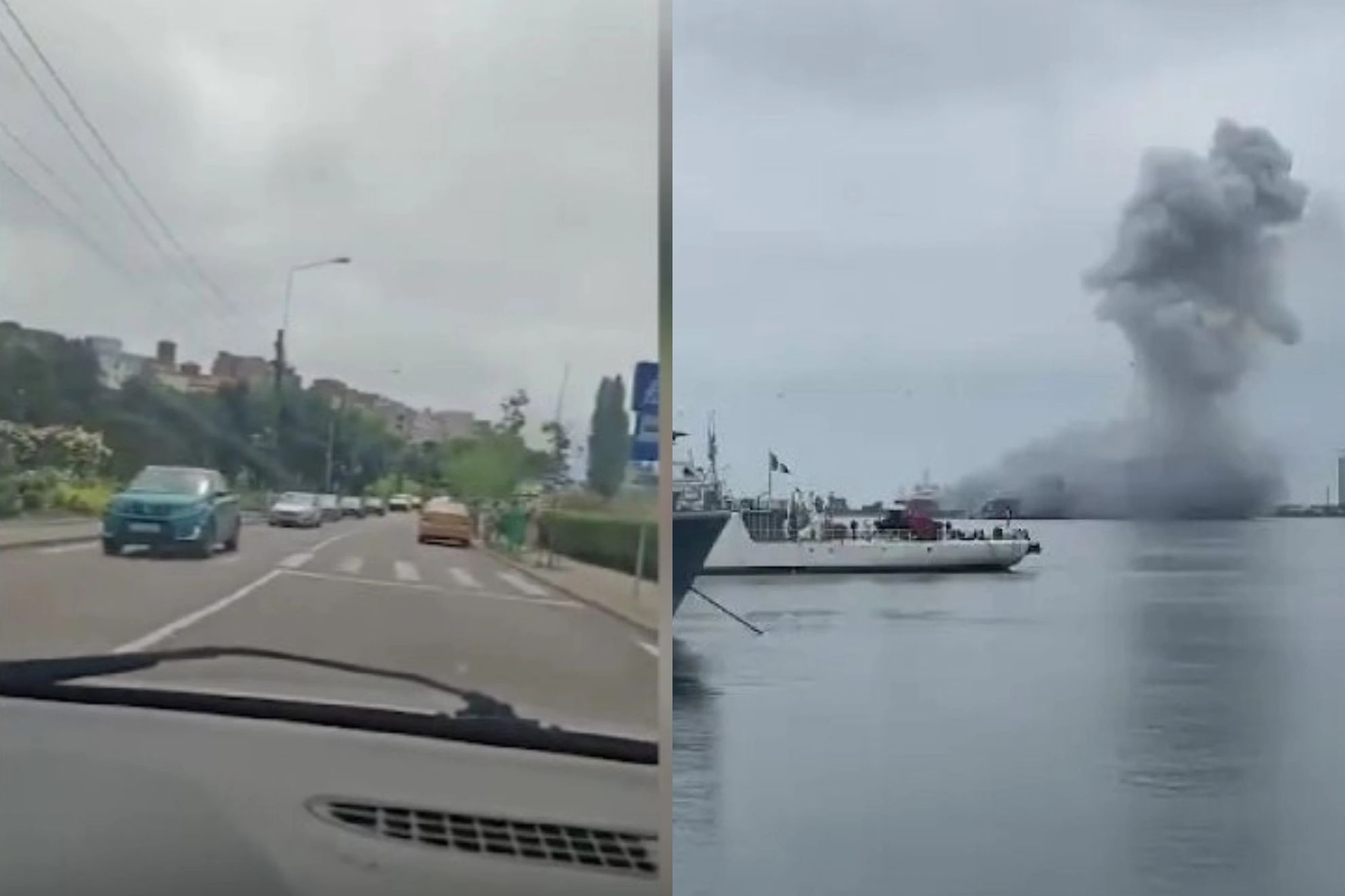 Explozie dronă/ Portul Constanța