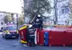 UPDATE-Ambulanţă SMURD răsturnată în centrul Piteştiului!