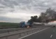 Incendiu la o cisternă pe A1 București-Pitești