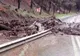 Trafic blocat pe DN 7 / E 81 din cauza aluviunilor scurse de pe versanţi pe şosea