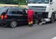 Accident cu descarcerare pe DN 7! Autoturism intrat sub un TIR