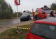 A depăşit în curbă provocând un accident cu descarcerare