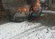 Incendiu la Topoloveni! Un autoturism a fost cuprins de flăcări