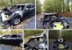 Autovehicul în flăcări în localitatea Băbana, Argeș