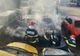 Incendiu în curtea Regiei de Transport public din Craiova 