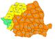 O nouă avertizare meteo de ploi, vijelii şi grindină pentru aproape toată ţara. Cod portocaliu valabil până diseară