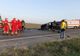 ACCIDENT GRAV PE DN 2: DOUĂ VICTIME DECEDATE ȘI ZECE RĂNIȚI ÎNTR-UN ACCIDENT CU DOUĂ AUTOTURISME ȘI UN MICROBUZ LA BĂLCĂUȚI